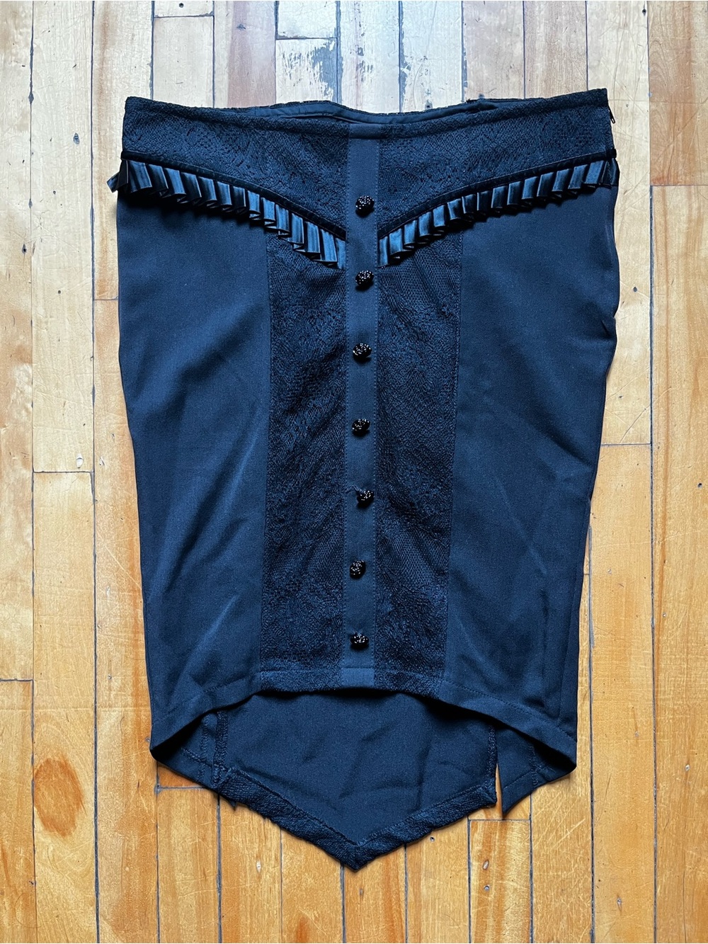 Vintage Lip Service Blacklist Corset Laced Gothic Pencil Skirt Small